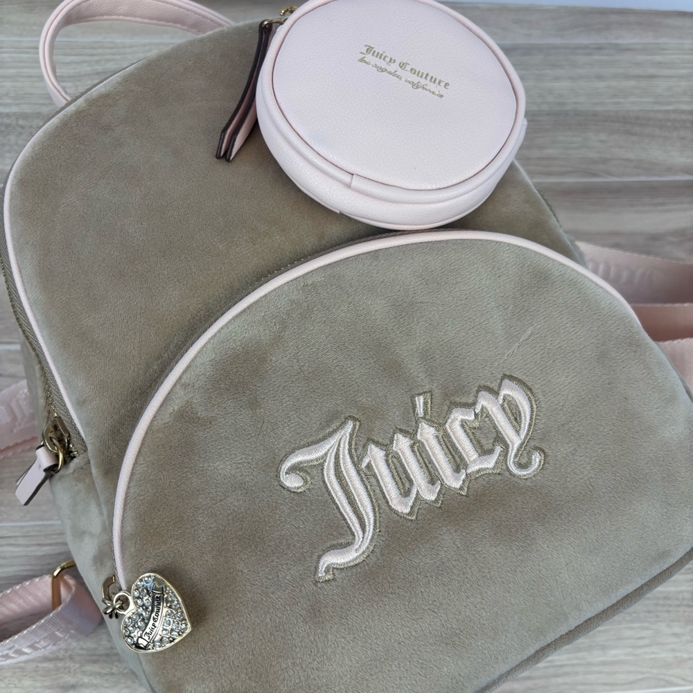 Juicy Couture  Queen of Everything Backpack CAFE